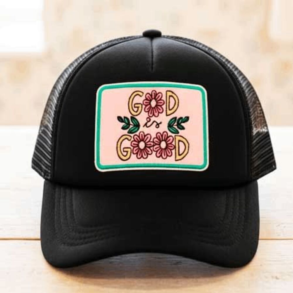 Ladies Black Faith Trucker Hat
